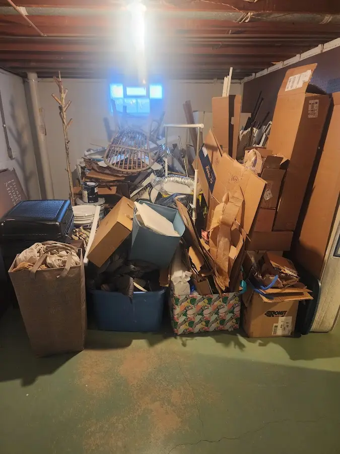 Roll-off dumpster container at job site for Roll Off Dumpster Rental in Grayson